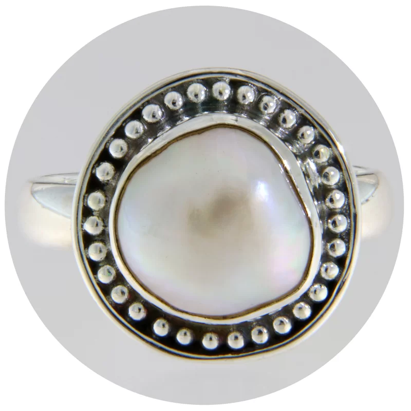 Inel Argint 925 Perla de Cultura - Eleganta Pura
