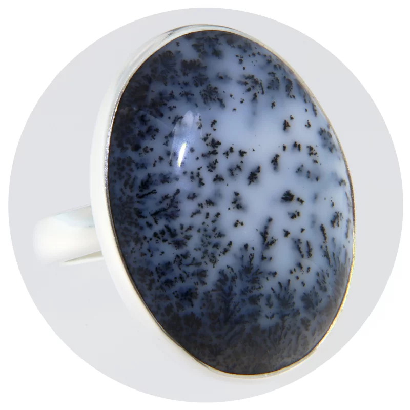 Inel Argint 925 Agat Dendritic Natural - Natura si Eleganta