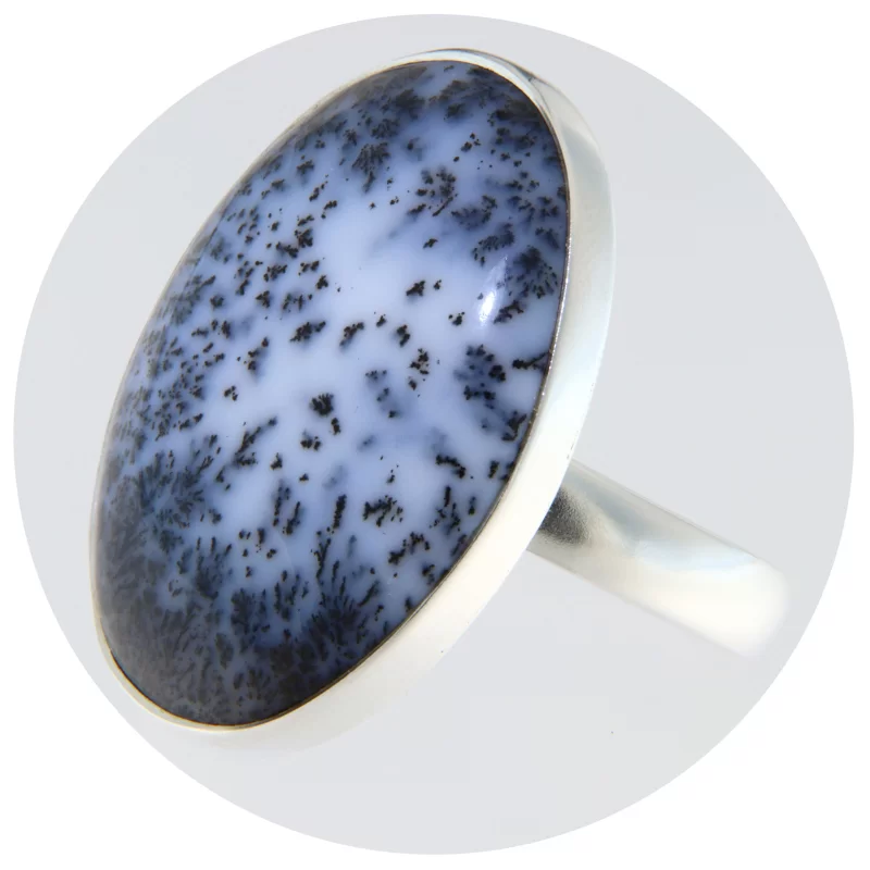 Inel Argint 925 Agat Dendritic Natural - Natura si Eleganta
