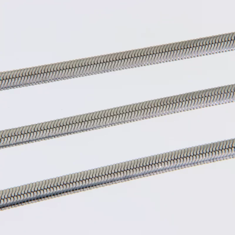 Lant 5 mm Herringbone Argint 925 Placat cu Rodiu - Genesis