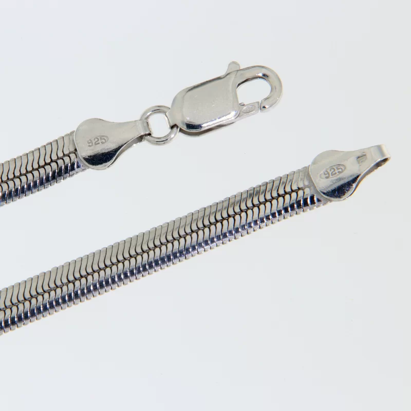 Lant 5 mm Herringbone Argint 925 Placat cu Rodiu - Genesis