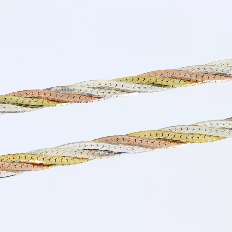 Lant Rasucit 5 mm Argint 925 Placat cu Aur si Rodiu - Rising Sun