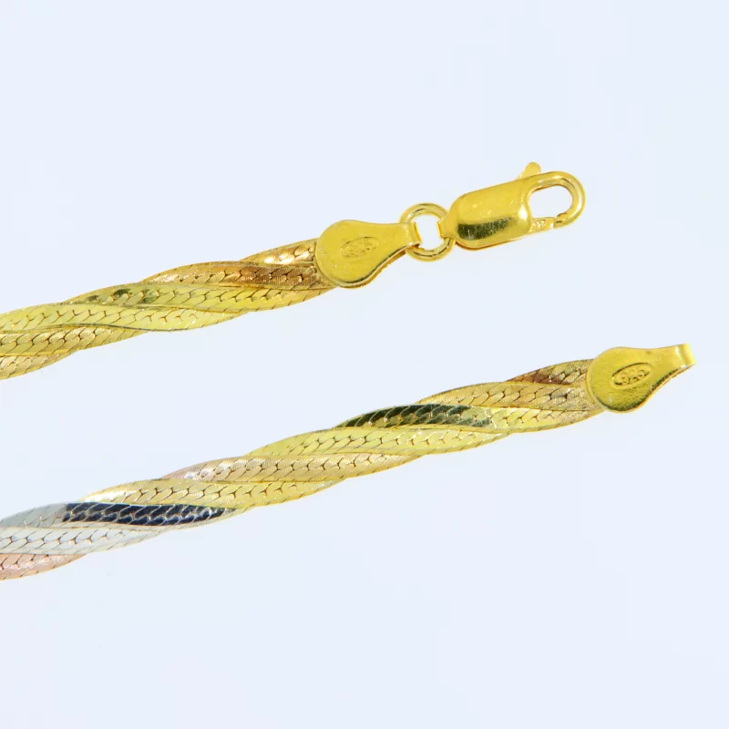 Lant Rasucit 5 mm Argint 925 Placat cu Aur si Rodiu - Rising Sun