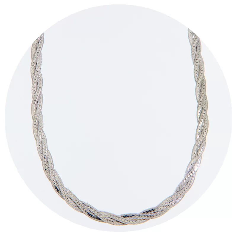 Lant Rasucit 4 mm Argint 925 Placat cu Rodiu - Shining Flow