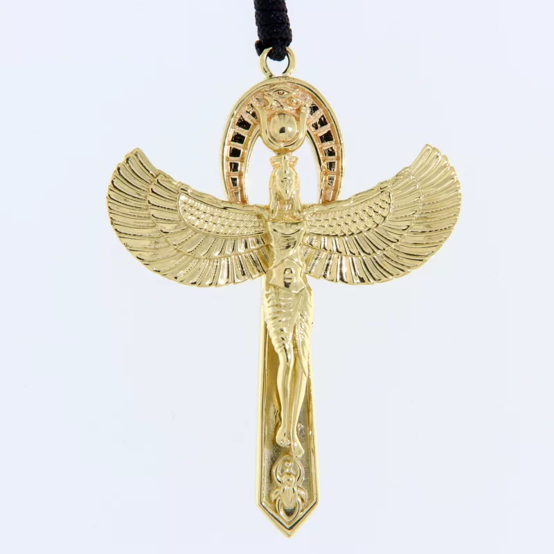 Colier Masiv Aur 14 k Margele Tutankamon Nefertiti - Minunile Egiptului