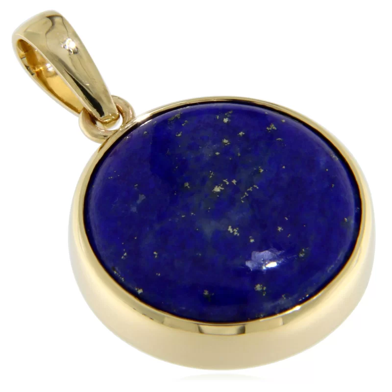 Pandantiv Aur Galben 14 k Lapis Lazuli Natural - Eleganta si Unicitate