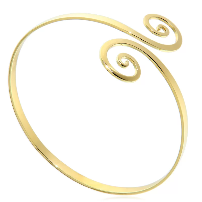 Bratara Aur Galben 14k pentru Brat Handmade Spirale - Eleganta si Energie