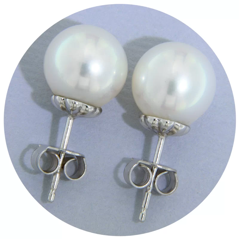Cercei Stud Surub Aur 14K Perle Naturale de Cultura - Eleganta si Delicatete