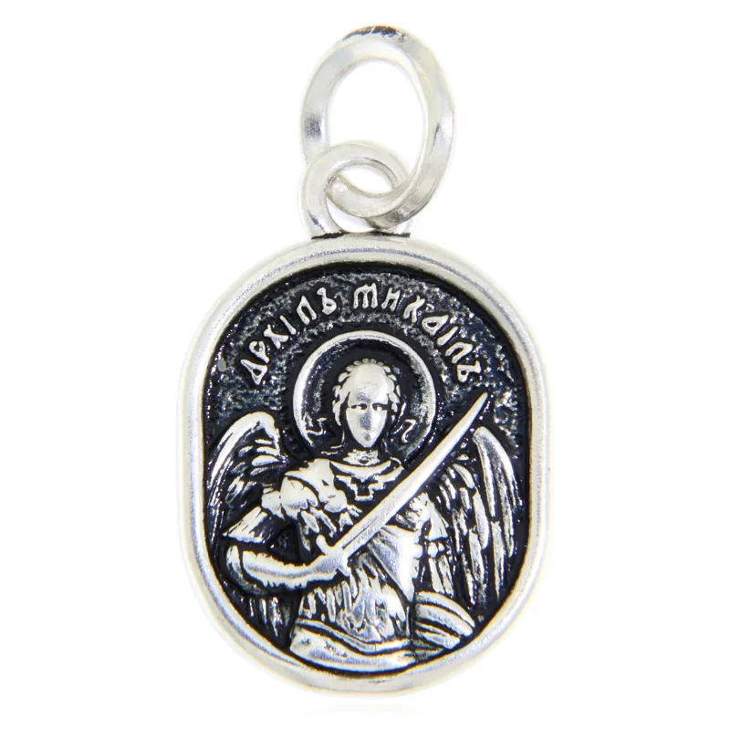  Pandantiv Arhanghelul Mihail Argint 925 – Aparatorul Luminii Divine