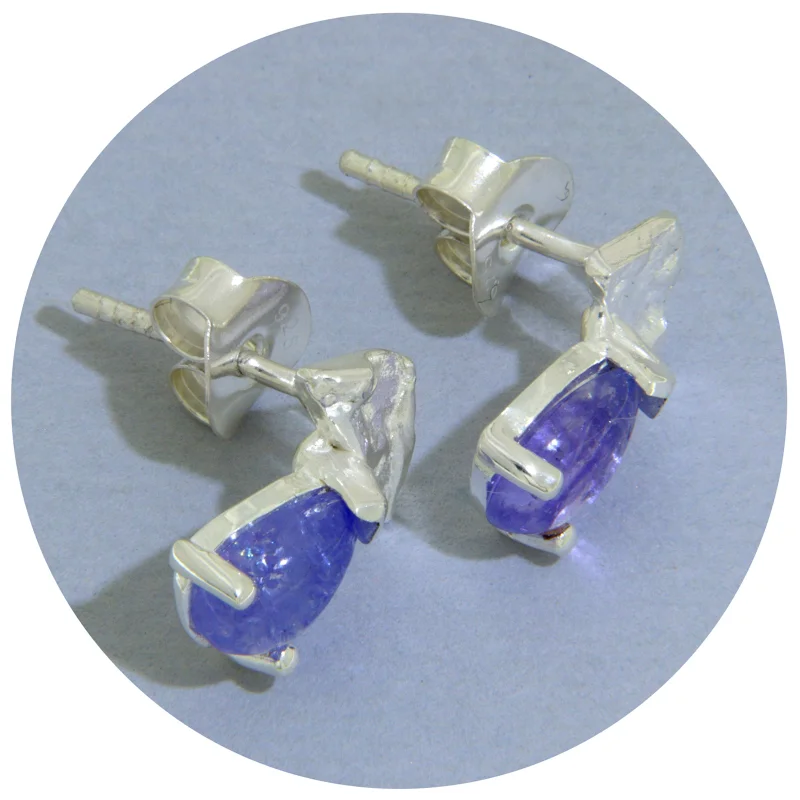 Cercei Stud Argint 925 Ametist Lavanda Natural - Energie Calma