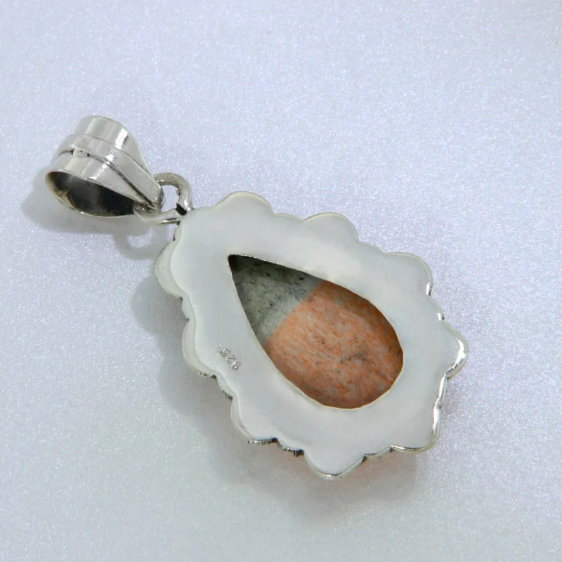 Pandantiv Argint 925 Oxidat Celestobarit Natural - Mister si Rafinament