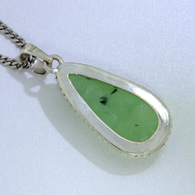 Pandantiv Argint 925 Prehnit Natural - Energie Blanda