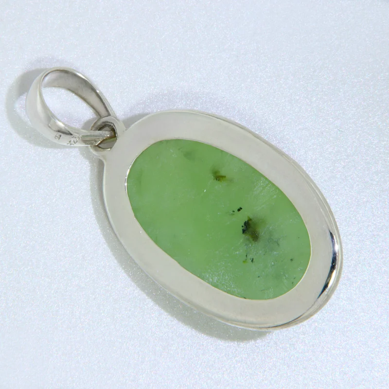 Pandantiv Argint 925 Prehnit Natural - Vibratie Pura