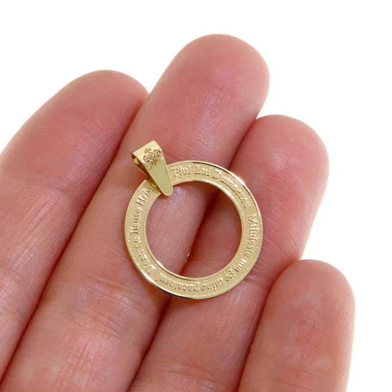 Pandantiv Aur 14k Galben Rugaciunea Inimii - Frumusete Spirituala