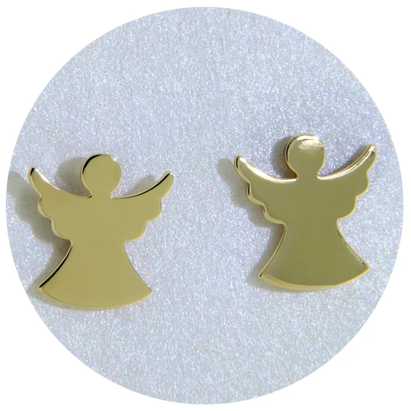 Cercei Atud Aur Galben 14k Ingerasi - Protectie si Lumina