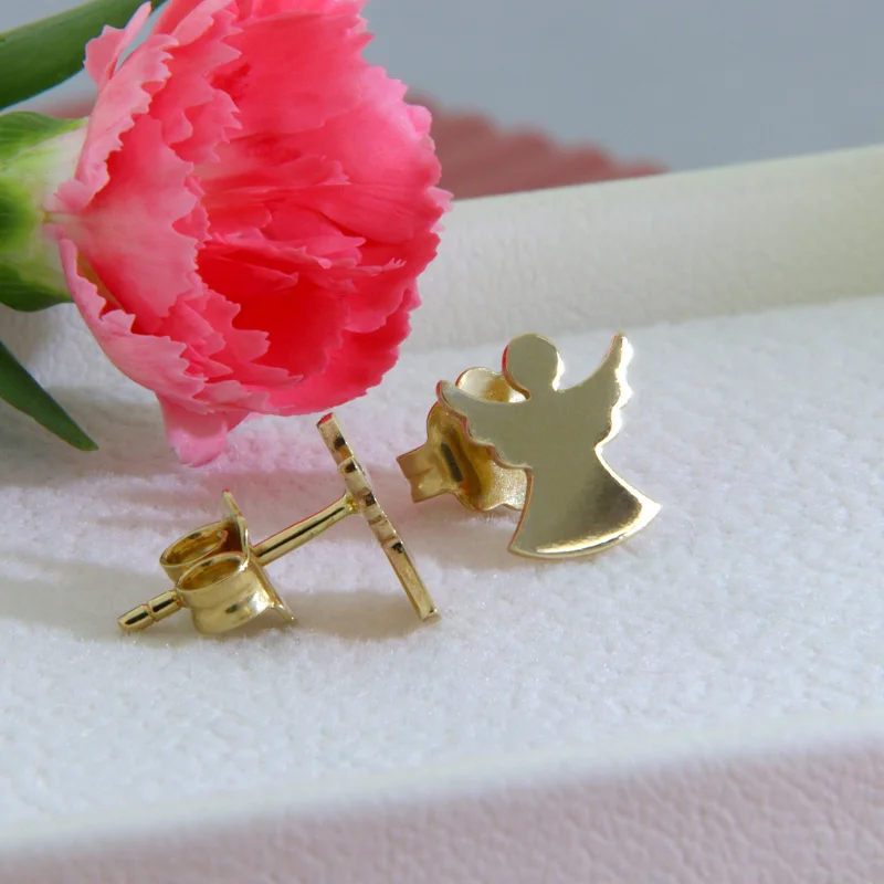 Cercei Atud Aur Galben 14k Ingerasi - Protectie si Lumina