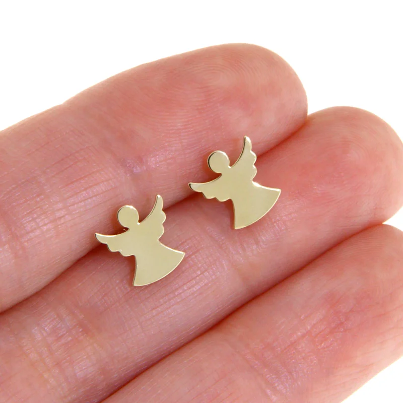 Cercei Atud Aur Galben 14k Ingerasi - Protectie si Lumina