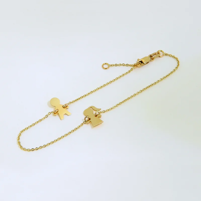 Bratara Lant Aur 14k Fata si Baiat