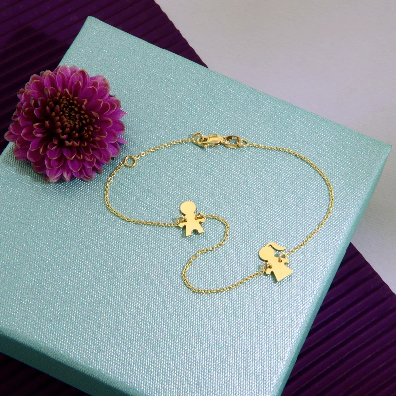 Bratara Lant Aur 14k Fata si Baiat