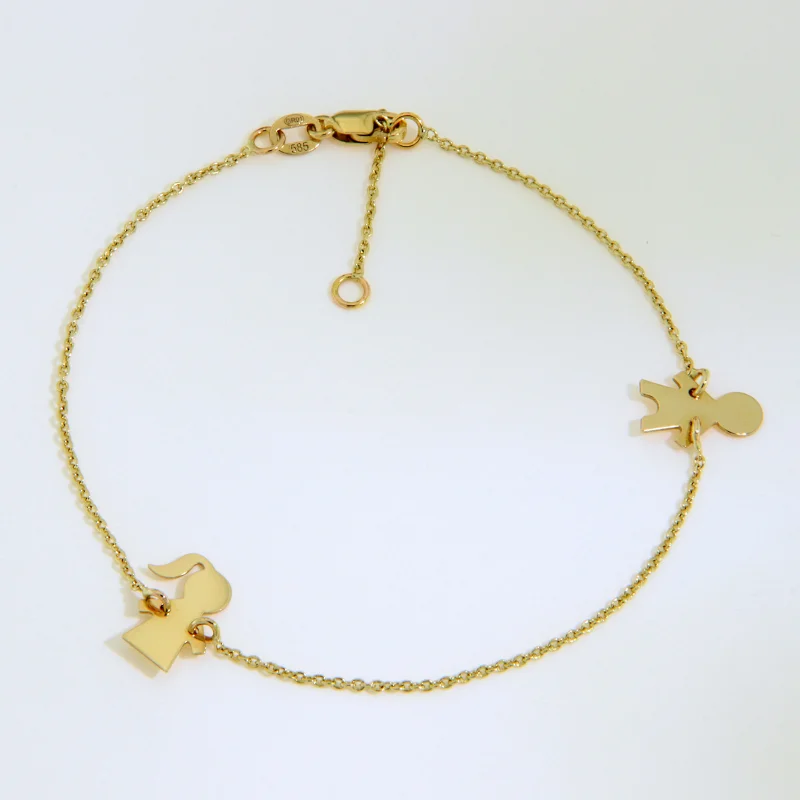 Bratara Lant Aur 14k Fata si Baiat