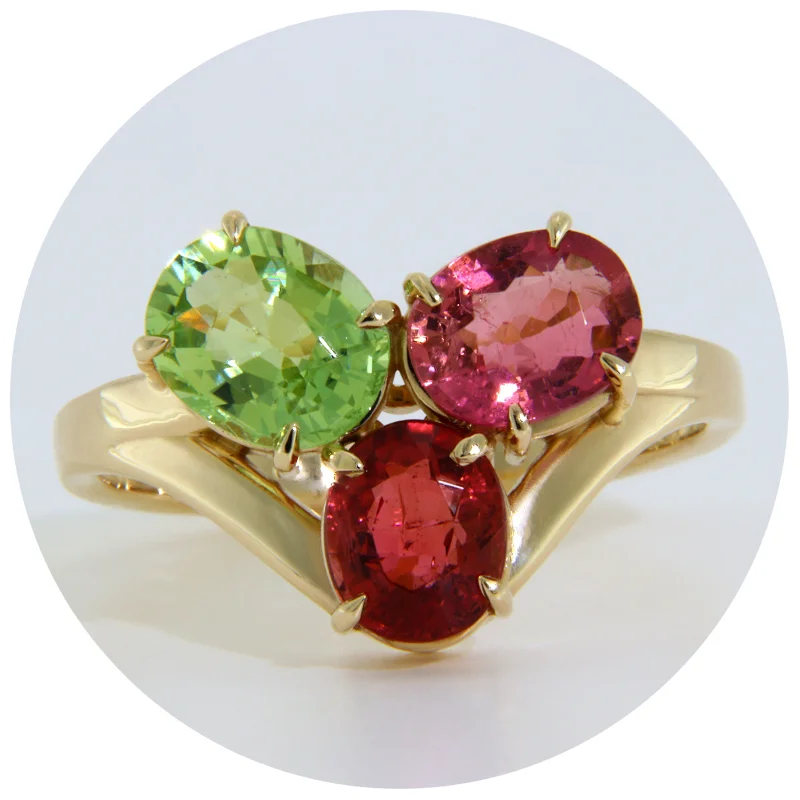  Inel Aur 14k Turmalina Naturala - Elegant si Modern