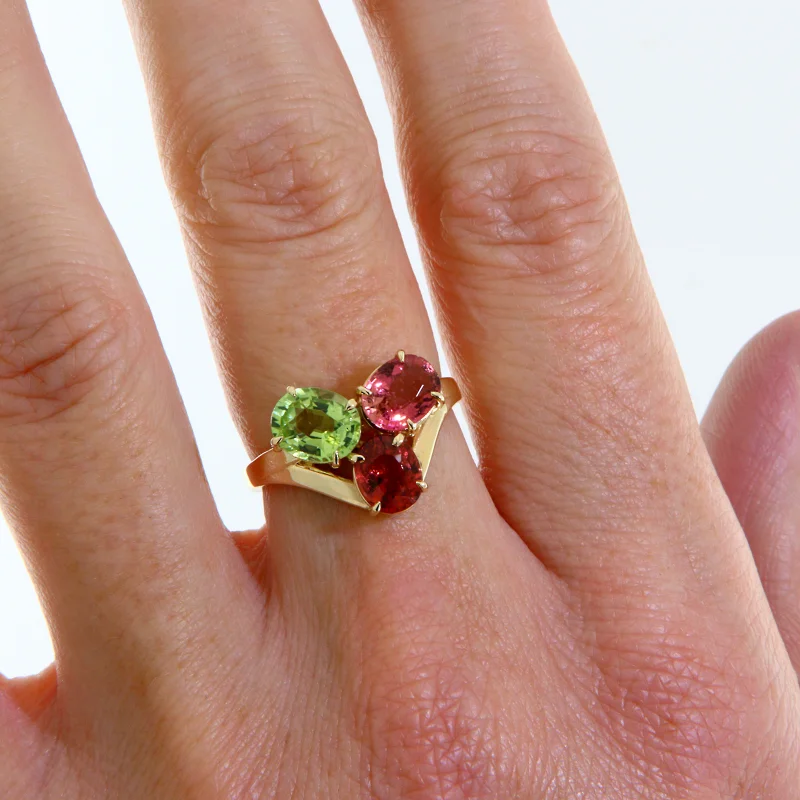  Inel Aur 14k Turmalina Naturala - Elegant si Modern