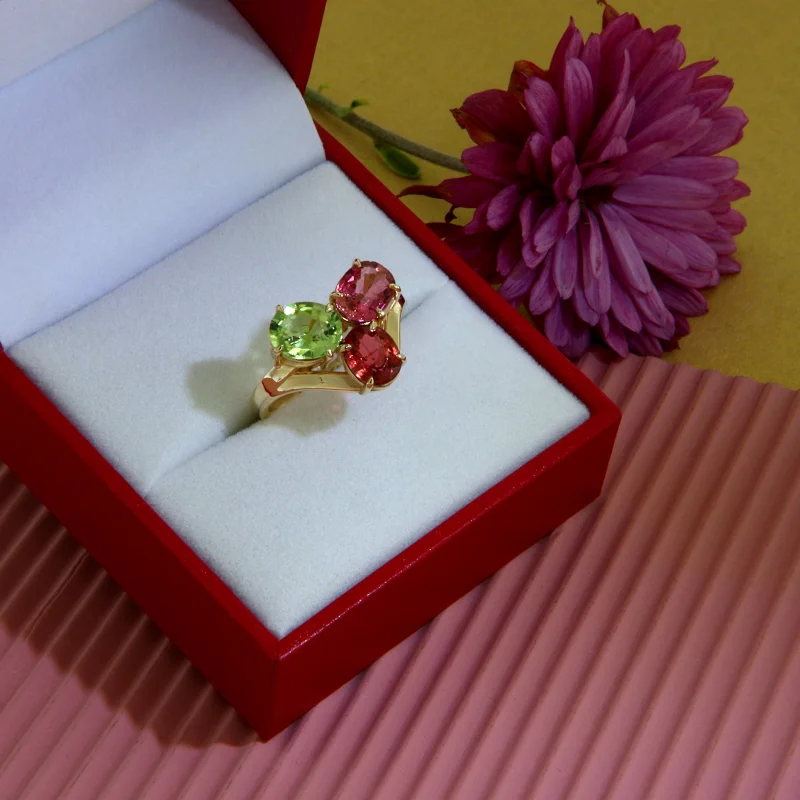  Inel Aur 14k Turmalina Naturala - Elegant si Modern