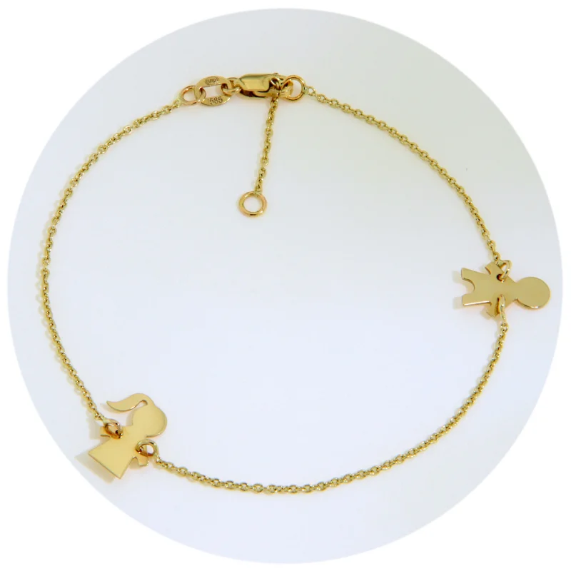 Bratara Lant Aur 14k Fata si Baiat