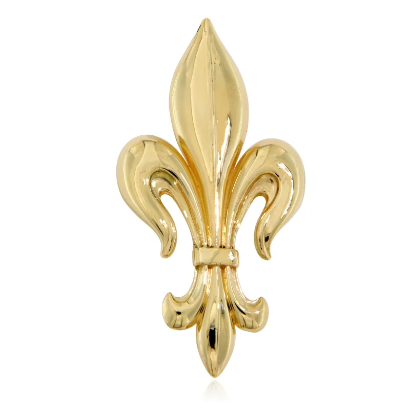 Pandantiv cu Anou Ascuns Aur Galben 14k Fleur-de-lis - Noblete si Rafinament