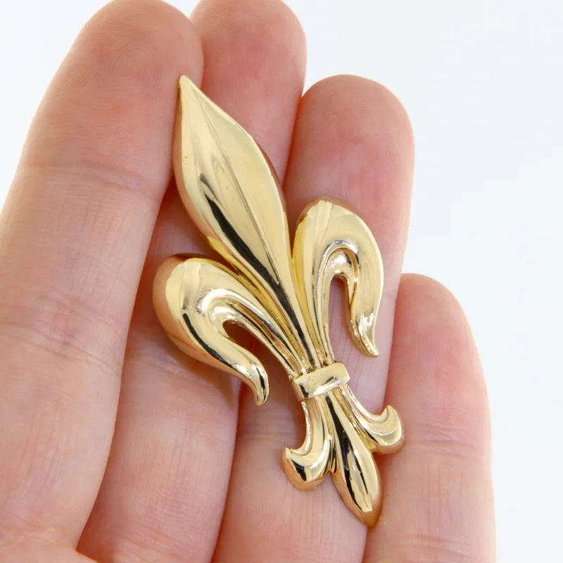 Pandantiv cu Anou Ascuns Aur Galben 14k Fleur-de-lis - Noblete si Rafinament