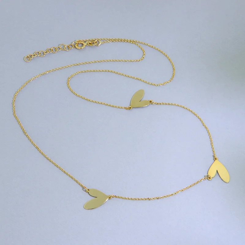  Colier Aur 14 k Inimi Hearts - Romantic si Modern