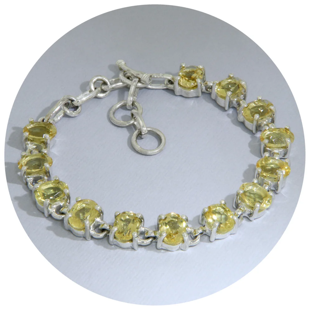  Bratara Argint 925 Citrin Natural | Stralucire Calda