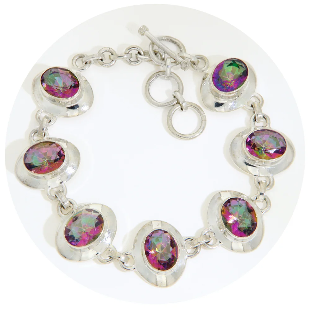 Bratara Argint 925 Topaz Mistic - Eleganta si Culoare