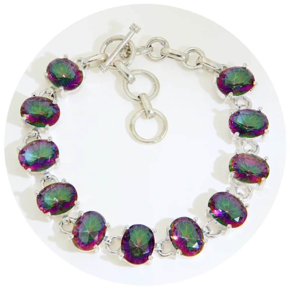 Bratara Argint 925 Topaz Mistic - Statement, Spectaculoasa