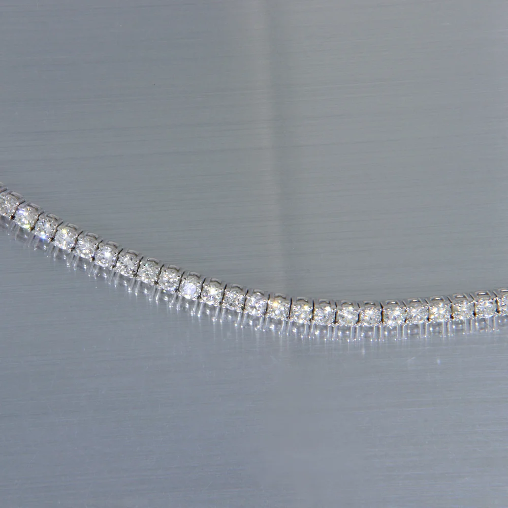 Bratara Tenis Aur Alb 14k Diamante Naturale - Eleganta Subtila