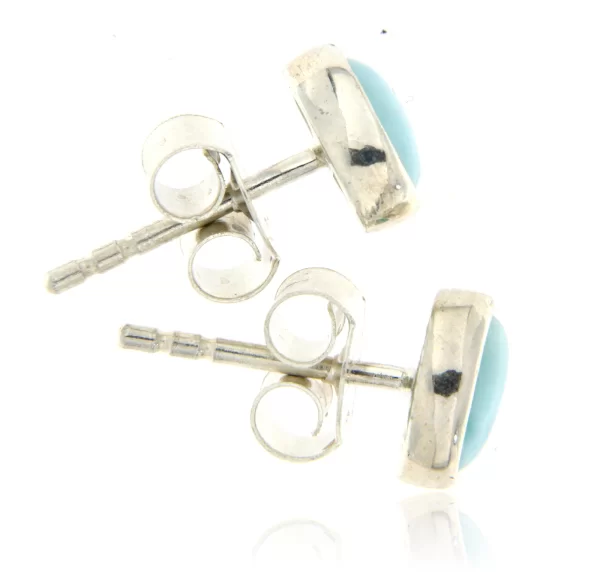 Cercei Argint 925 Larimar Natural - Eleganta Oceanica