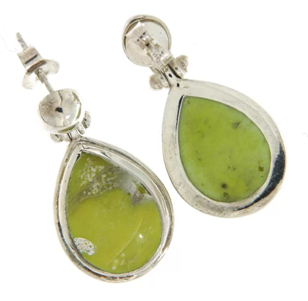Cercei Argint 925 Opal verde Natural - Eleganta si Rasfat pentru Spirit