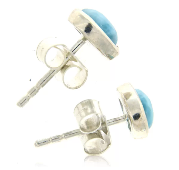 Cercei Argint 925, Piatra Naturala Larimar Para - Rafinament si Calm