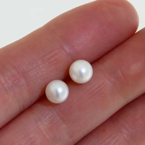 Cercei Aur 14K cu Perla Naturala de Cultura - Eleganta Clasica