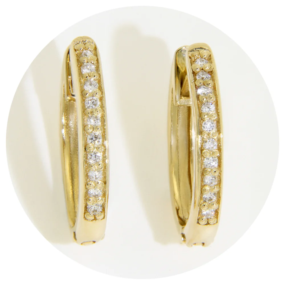 Cercei Tortite Aur 14k Diamante Naturale | Diana stilunic.ro