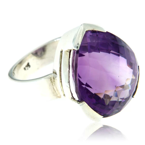 Inel Argint 925  Ametist natural - Eleganta si Stralucire