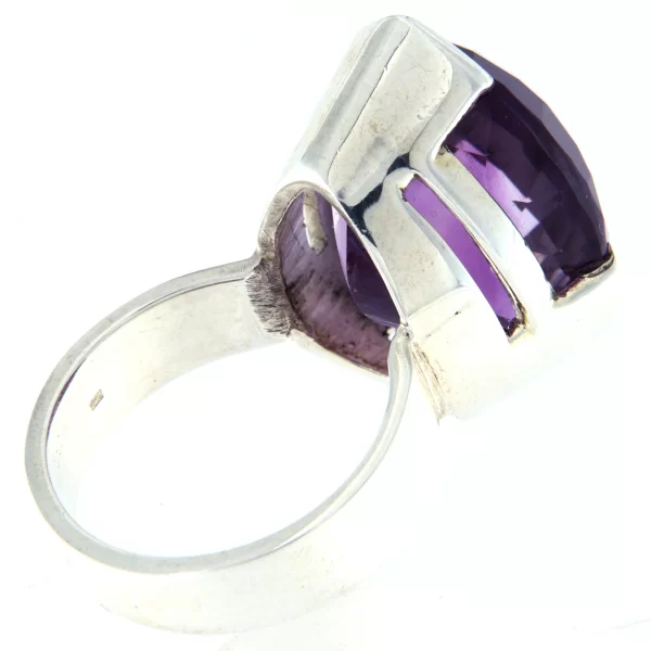 Inel Argint 925  Ametist natural - Eleganta si Stralucire
