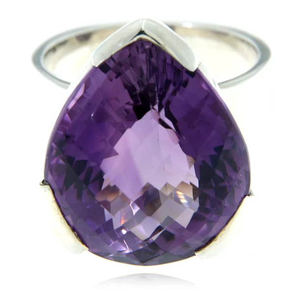 Inel Argint 925  Ametist natural - Eleganta si Stralucire