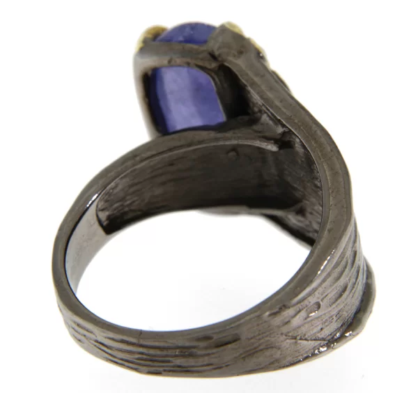 Inel Argint 925 cu Tanzanit si Topaz Natural - Armonie de Culori