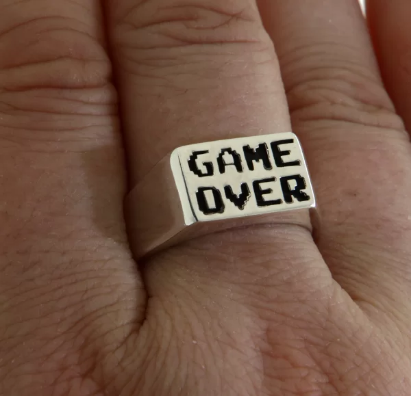 Inel Argint 925 Game Over - Finalul Jocului Inceputul Stilului