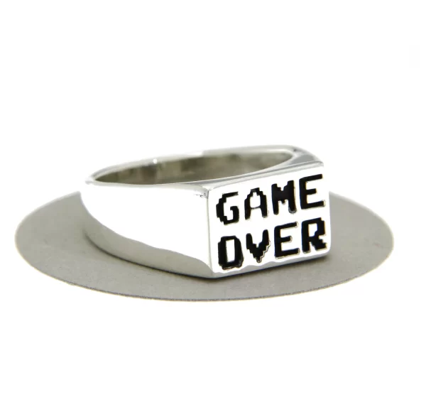 Inel Argint 925 Game Over - Finalul Jocului Inceputul Stilului