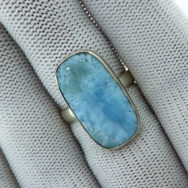 Inel Argint 925 Larimar natural - Prospetime Oceanica