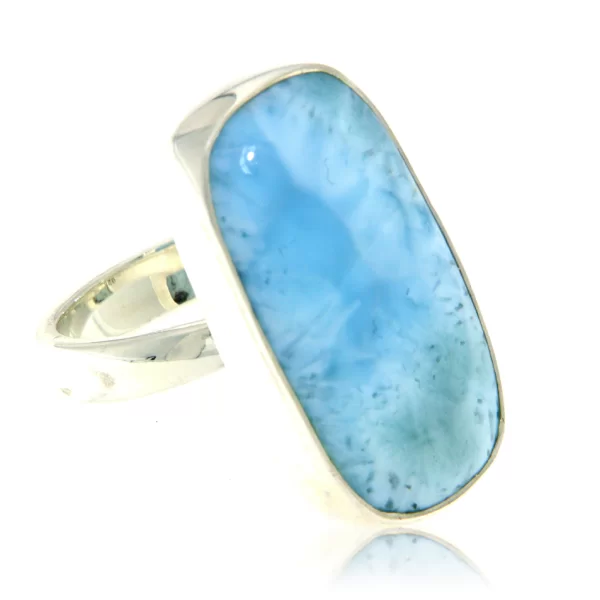 Inel Argint 925 Larimar natural - Prospetime Oceanica