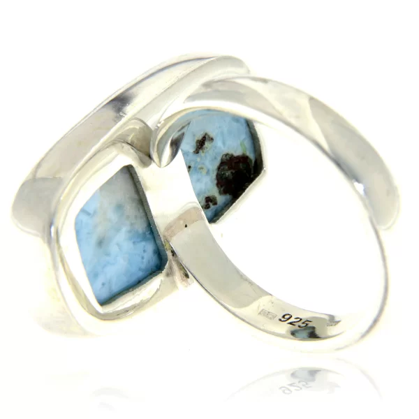 Inel Argint 925 Larimar natural - Prospetime Oceanica