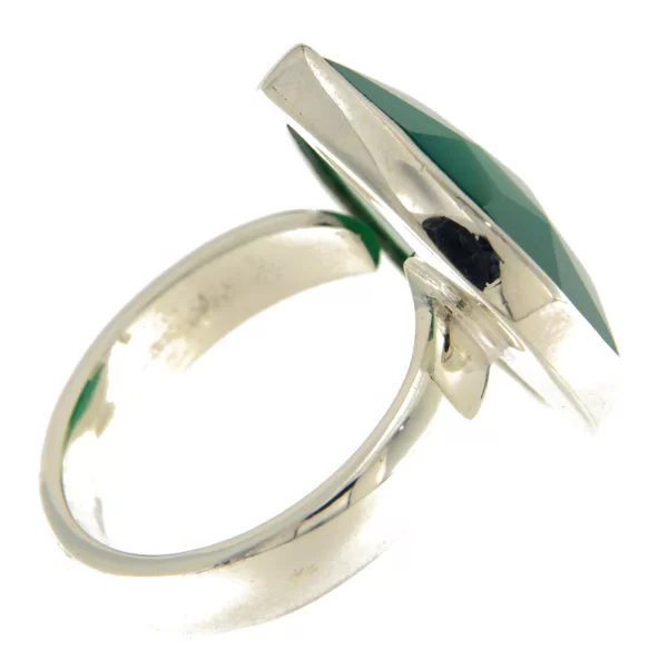 Inel Argint 925 Onix Verde Natural - Stil si Putere